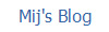 Mij's Blog